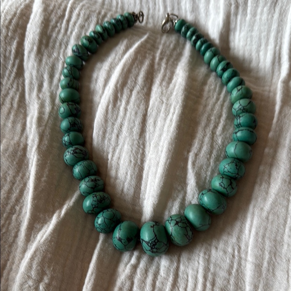 Elegant Green Turquoise Necklace